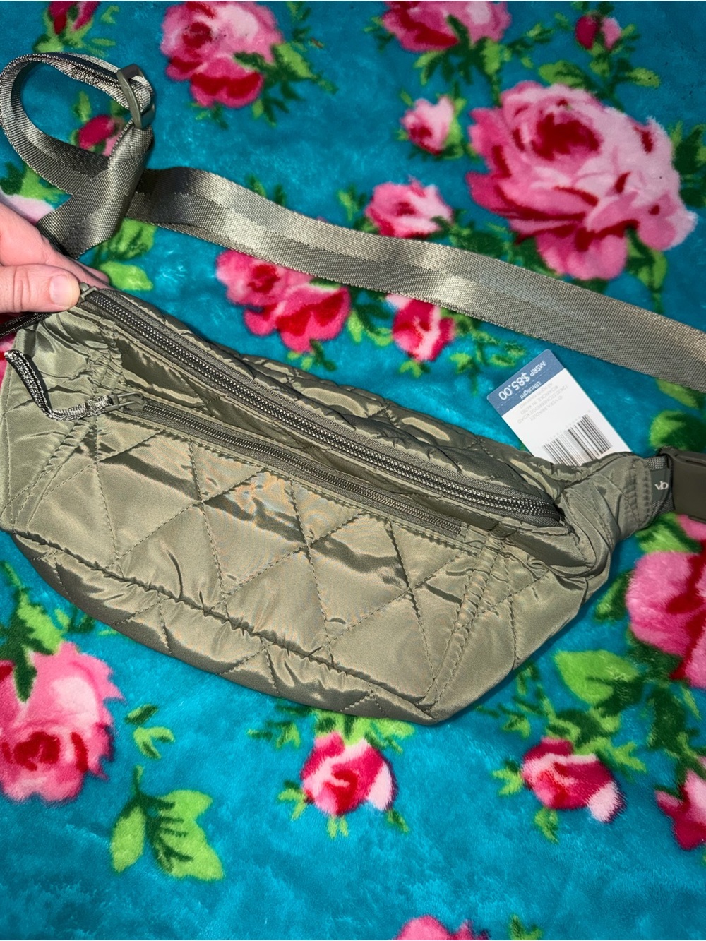 NWT Vera Bradley Olive Crossbody Belt Bag